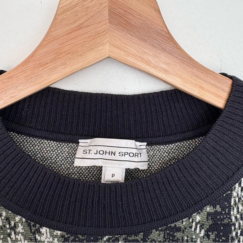 St. John || Snake Python Reptile Print Knit Shell… - image 3